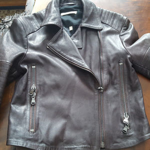 jbrand sheepskin leather jacket